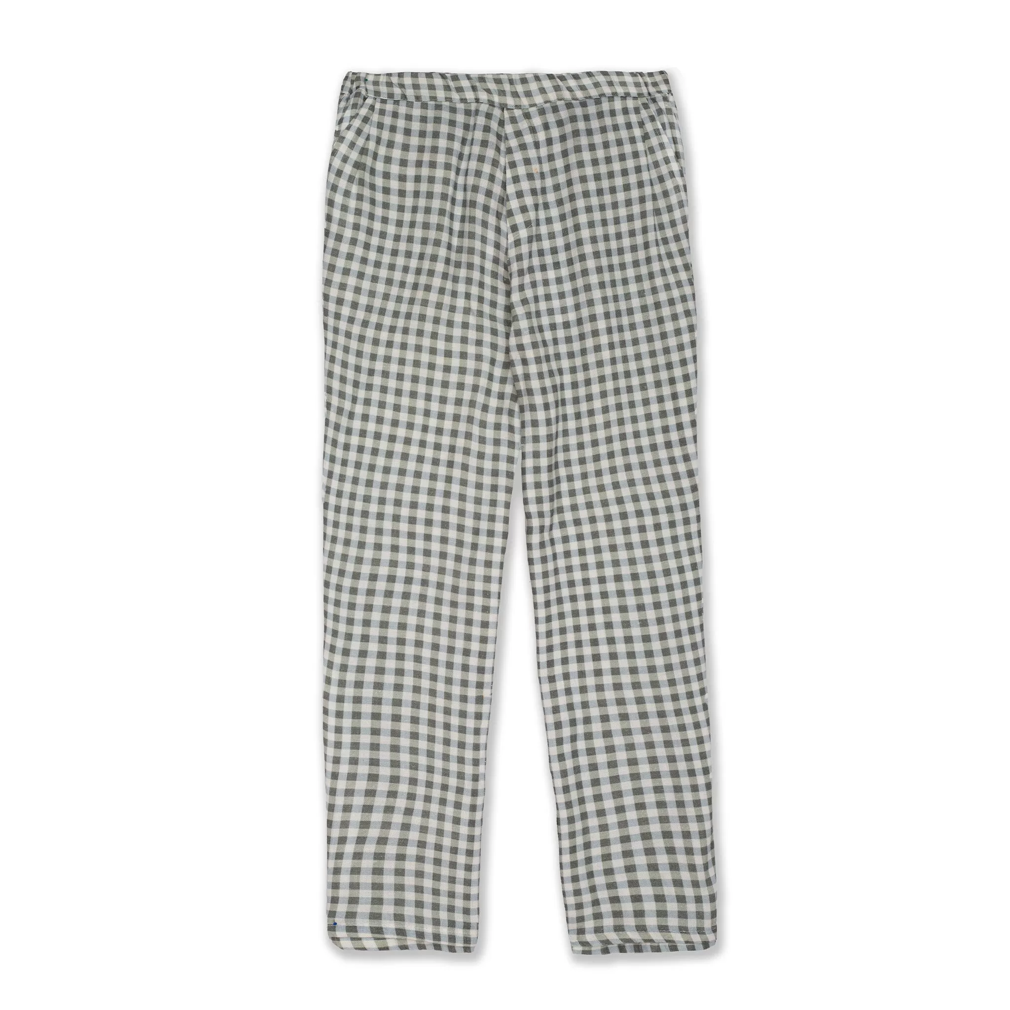 Della Blue Linen Kid Pants