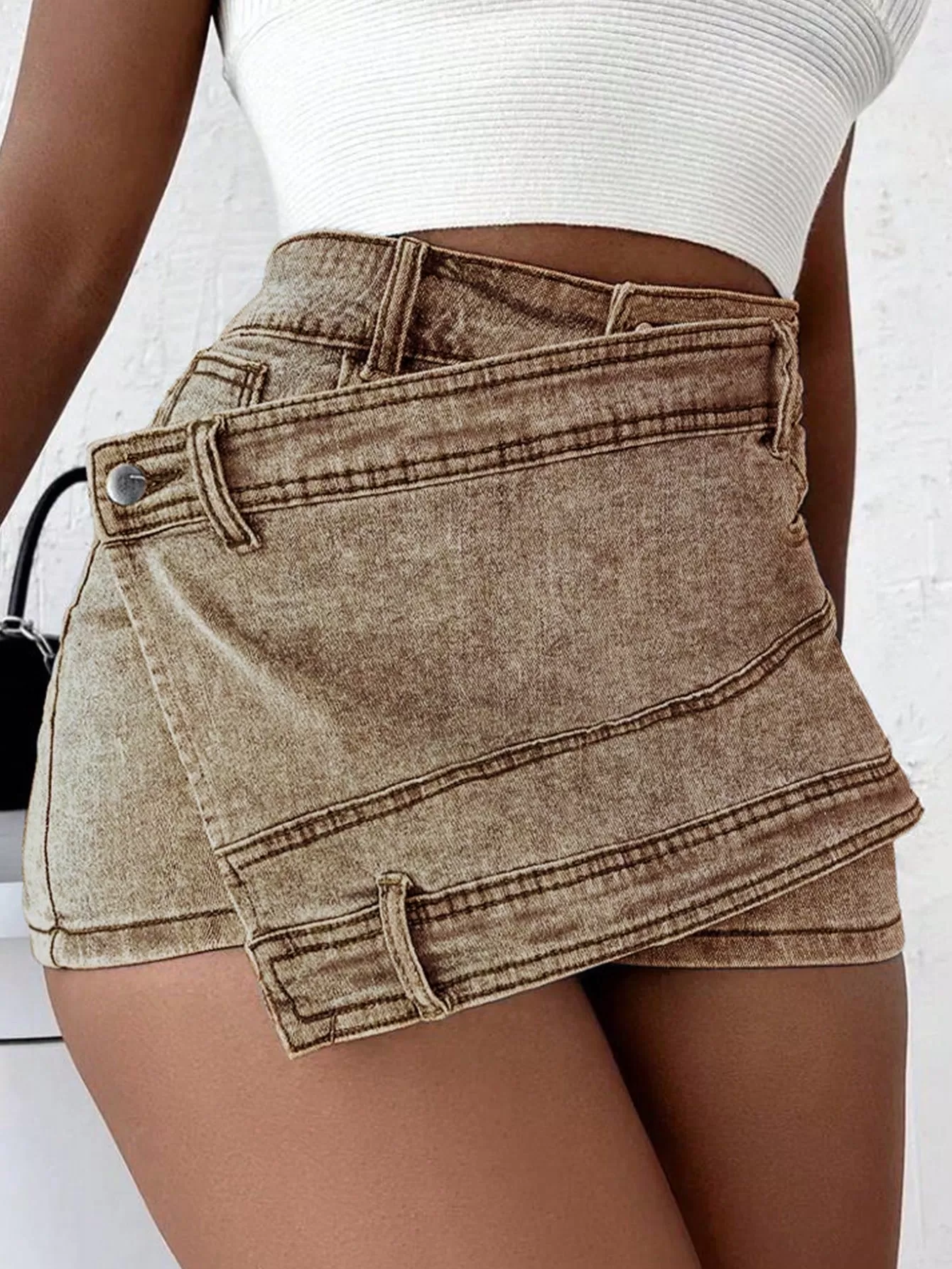 Denim Mini Skorts