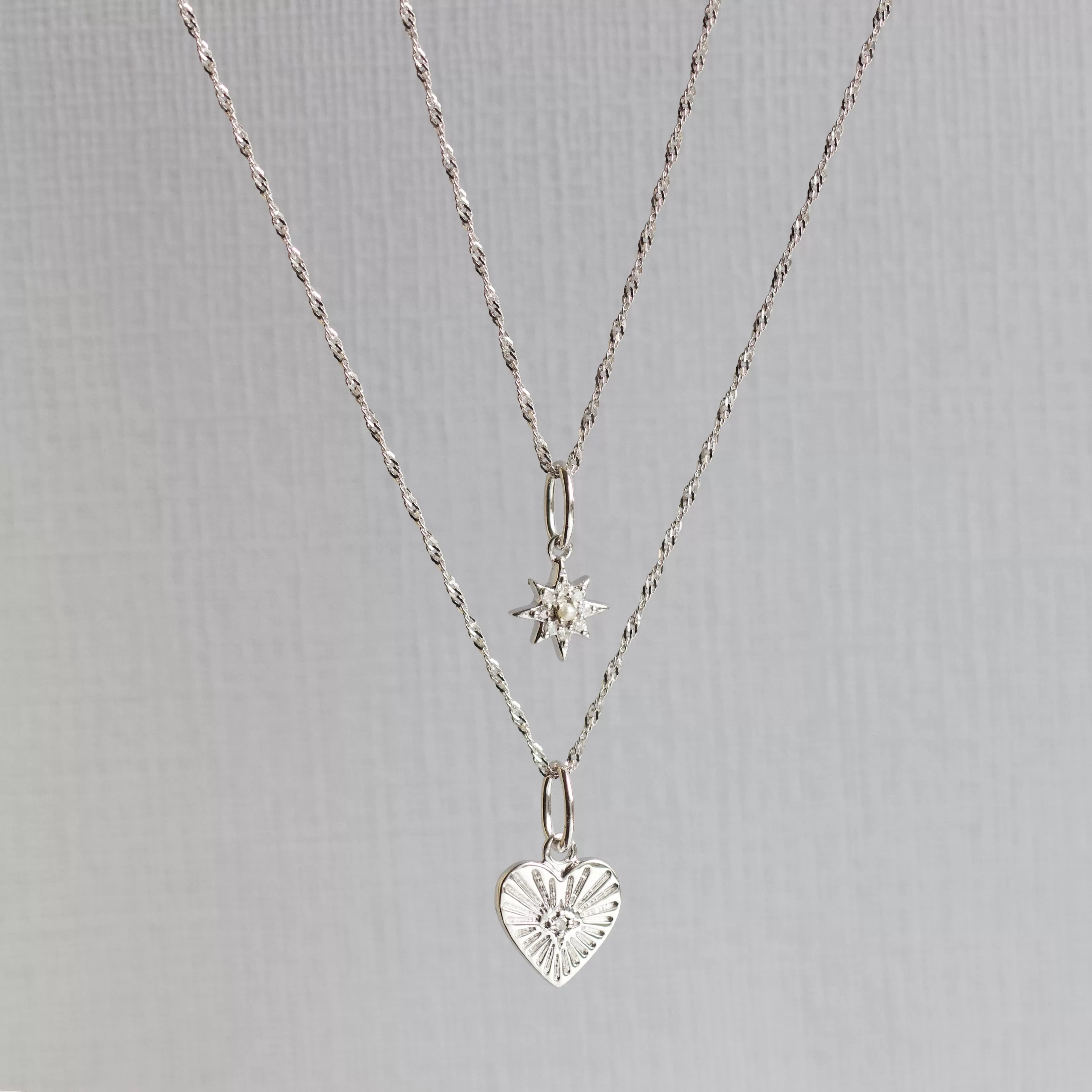 Diamond Heart Charm