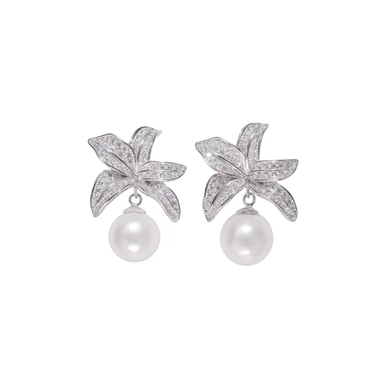 Elegant Freshwater Pearl Earrings WE00178 | GARDENS