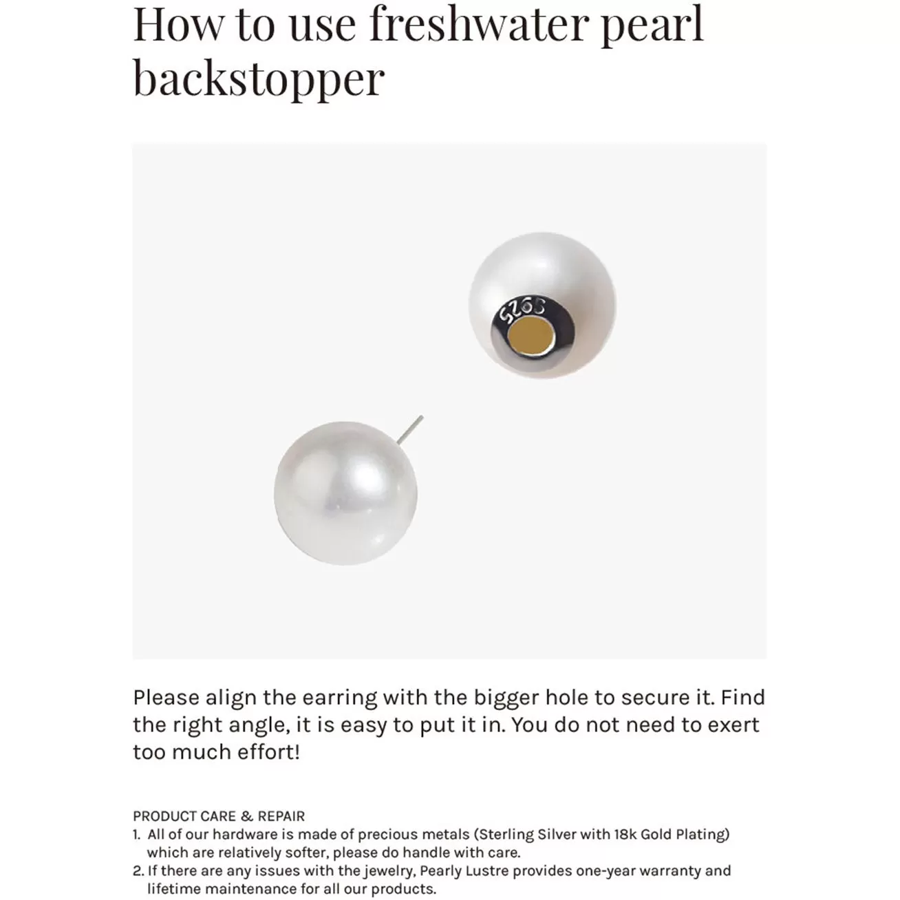 Elegant Freshwater Pearl Earrings WE00178 | GARDENS