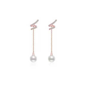 Elegant Freshwater Pearl Earrings WE00287 | S Collection