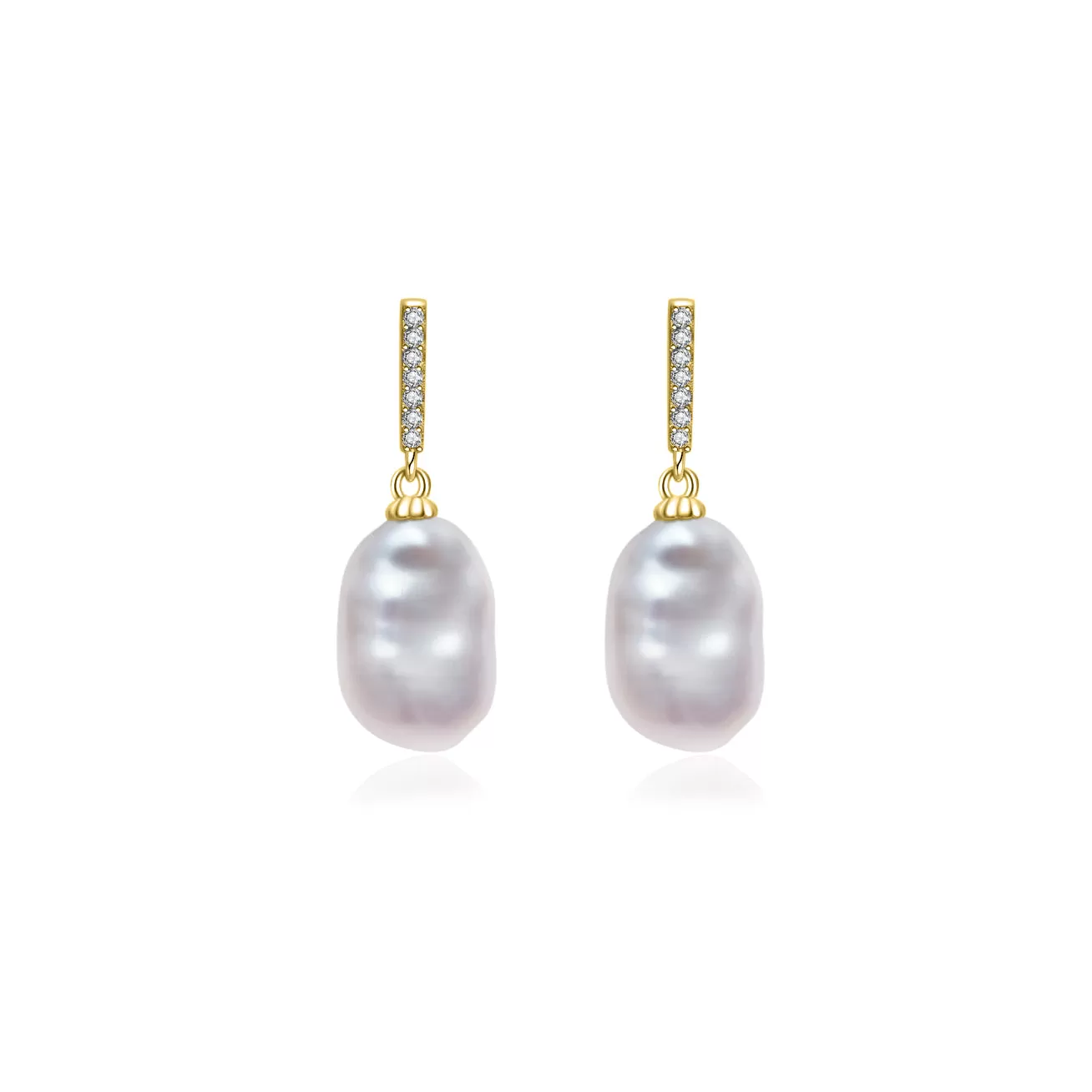 Elegant Keshi Freshwater Pearl Earrings WE00598