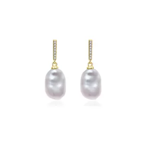 Elegant Keshi Freshwater Pearl Earrings WE00598