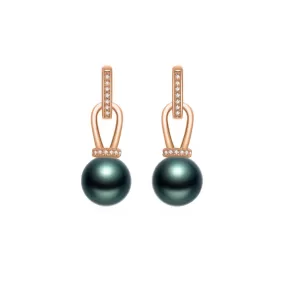 Elegant Tahitian Saltwater Pearl Earrings WE00405