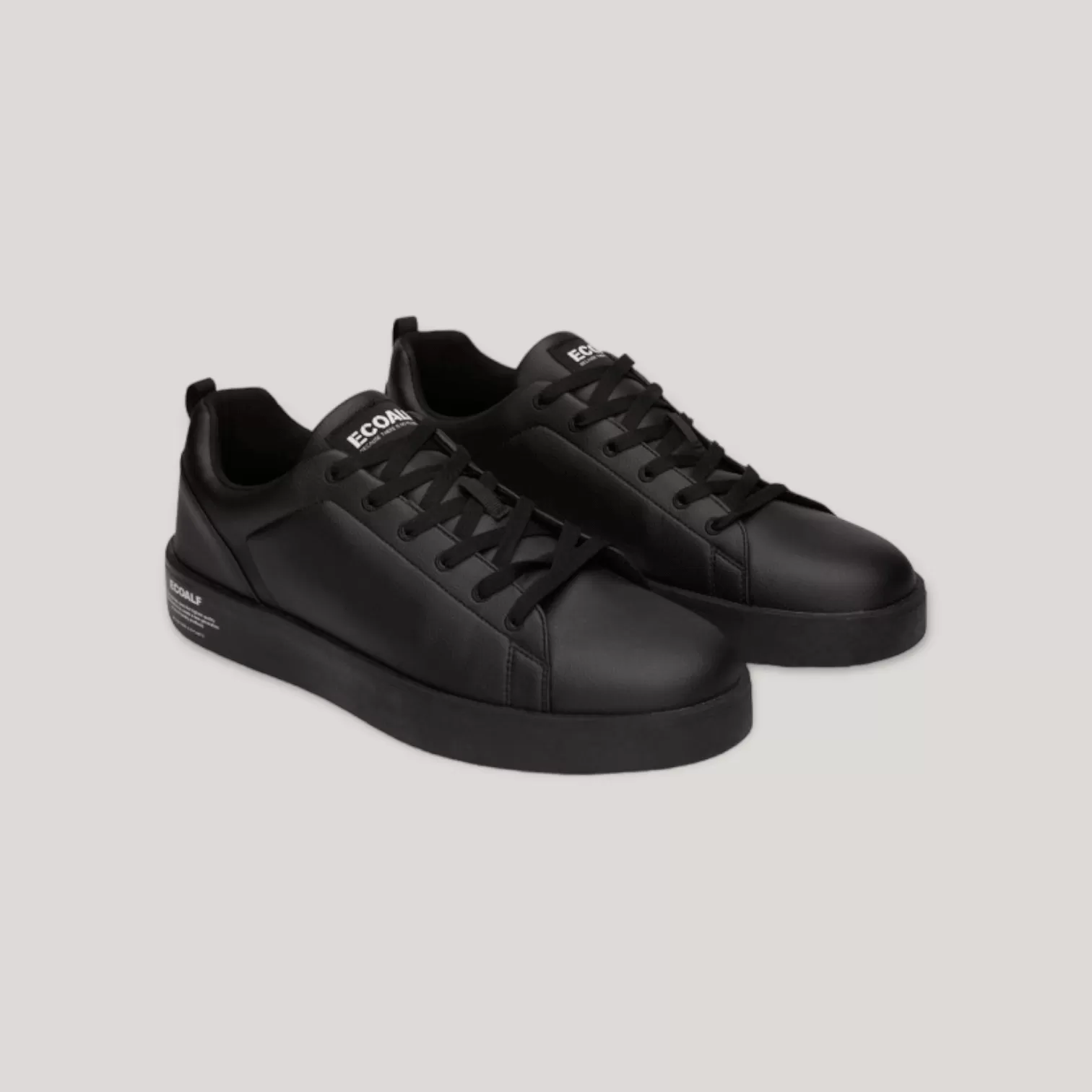 Eliot Grape Leather Sneakers - Black | Men's