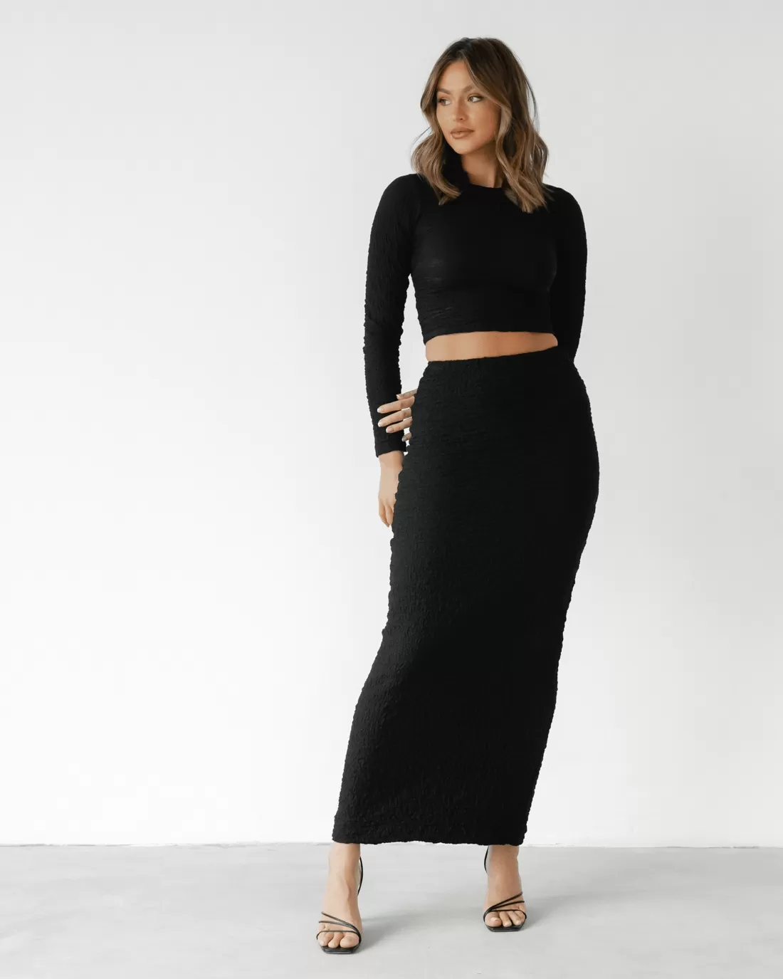 Ellah Maxi Skirt (Black)