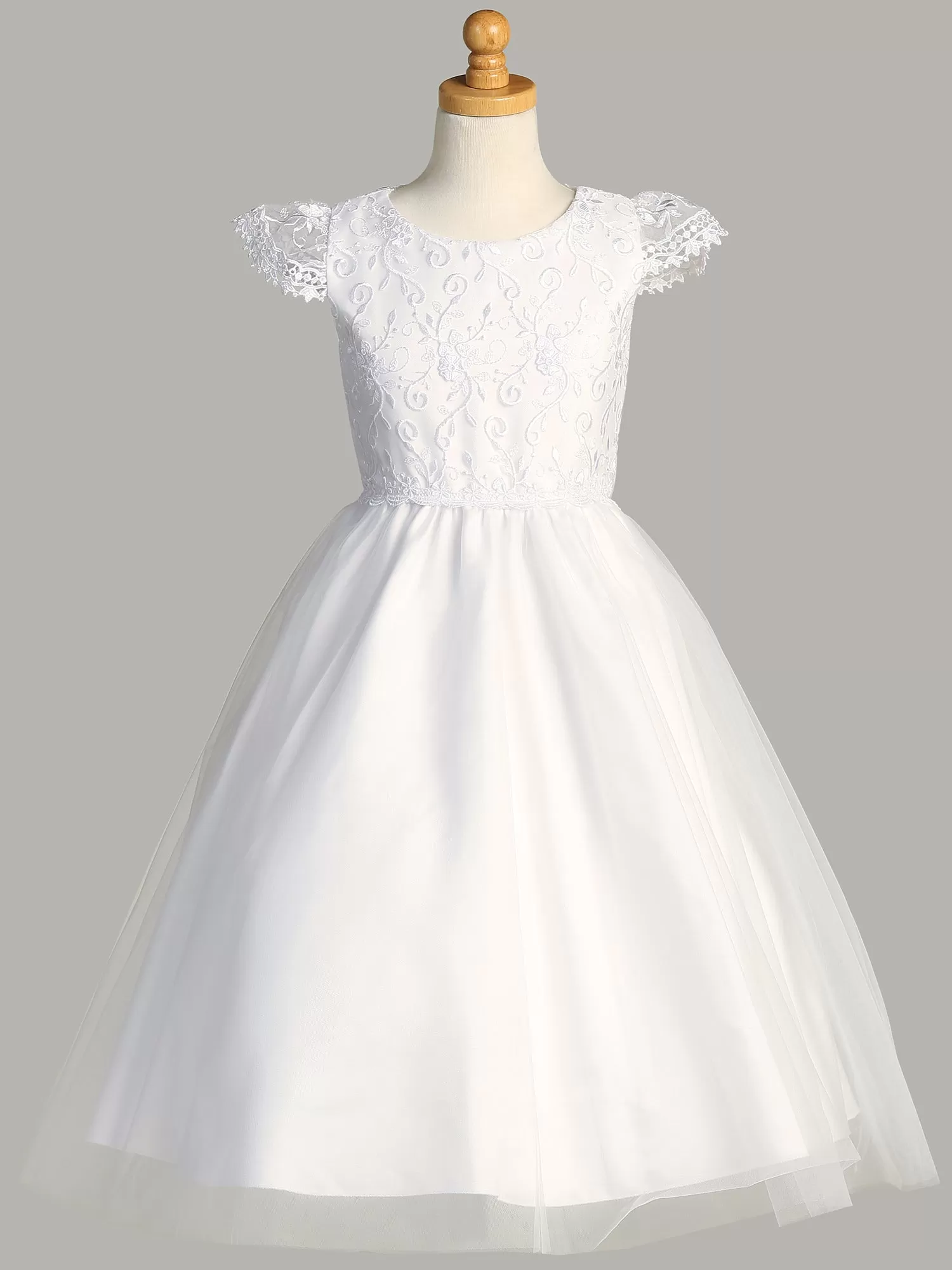 Embroidered First Communion Gown