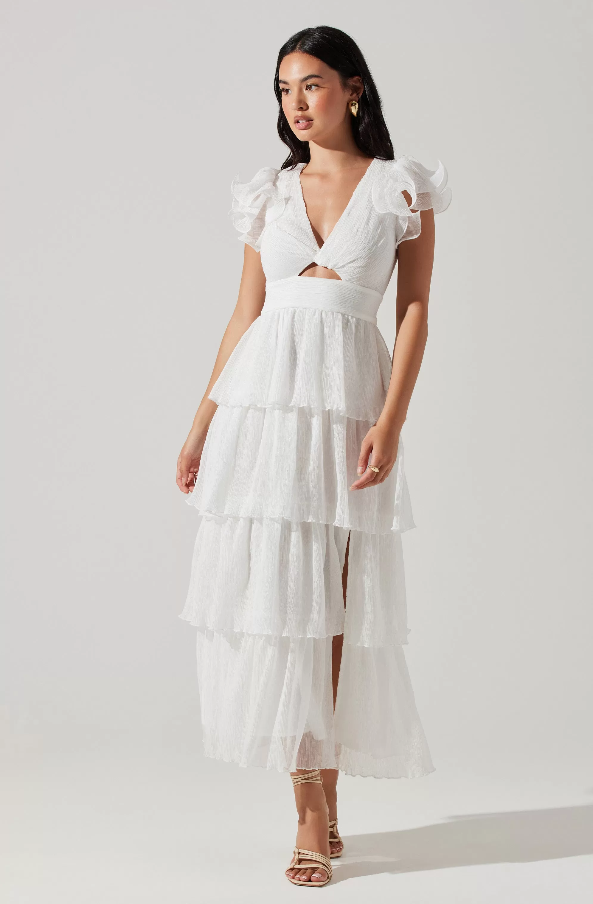 Emporia Tiered Tulle Midi Dress