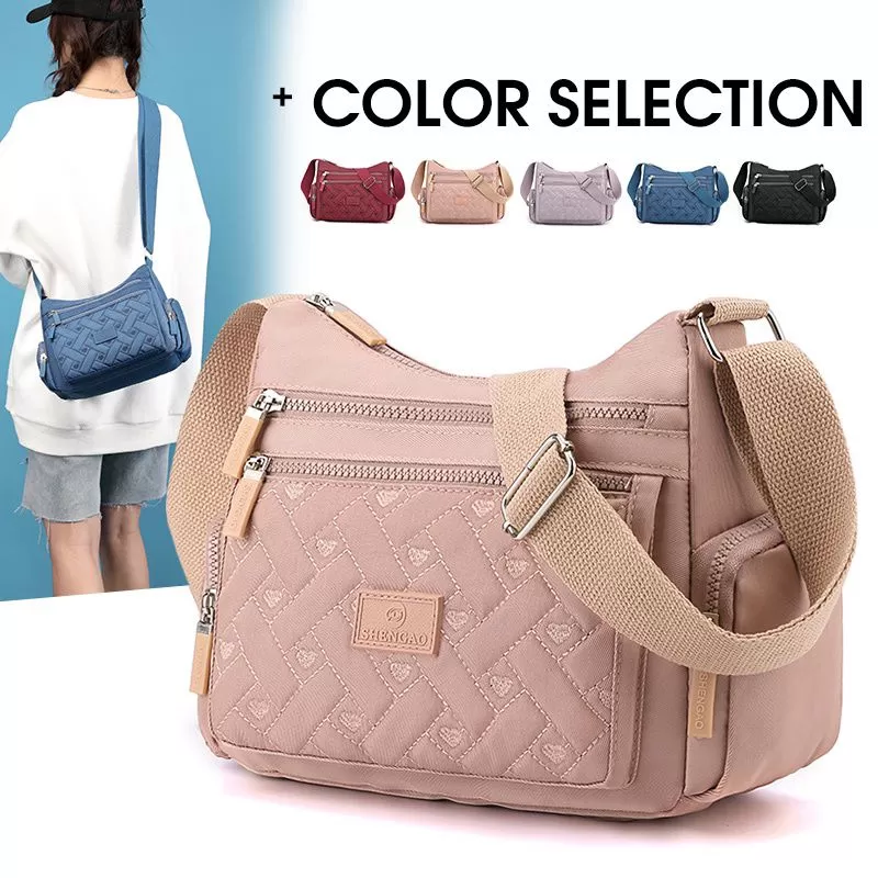 Fashionable Simple Multi-Compartment Shoulder Bag B-70513