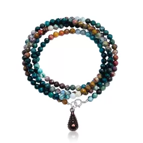 Fearless Courage Bloodstone Wrap Bracelet