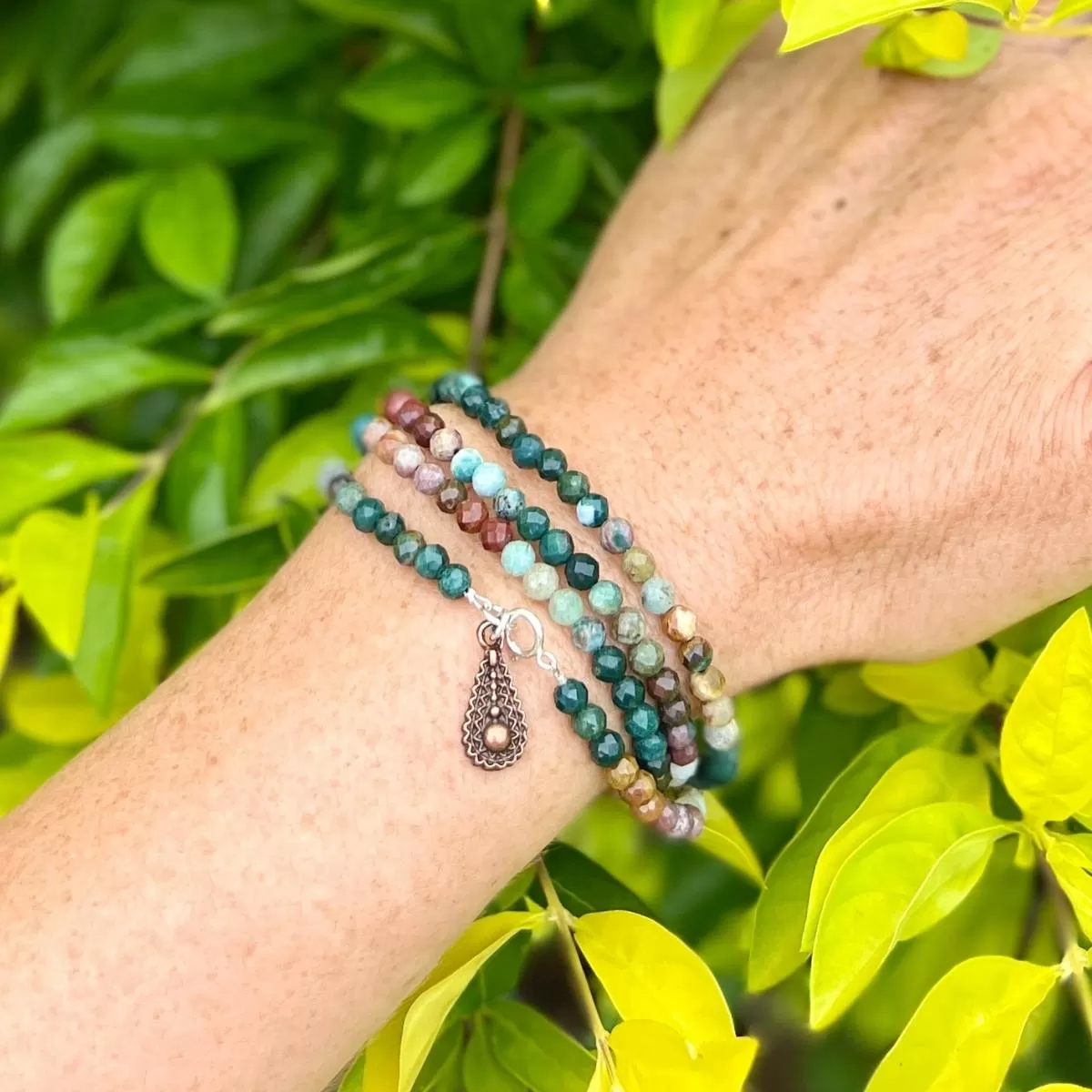 Fearless Courage Bloodstone Wrap Bracelet