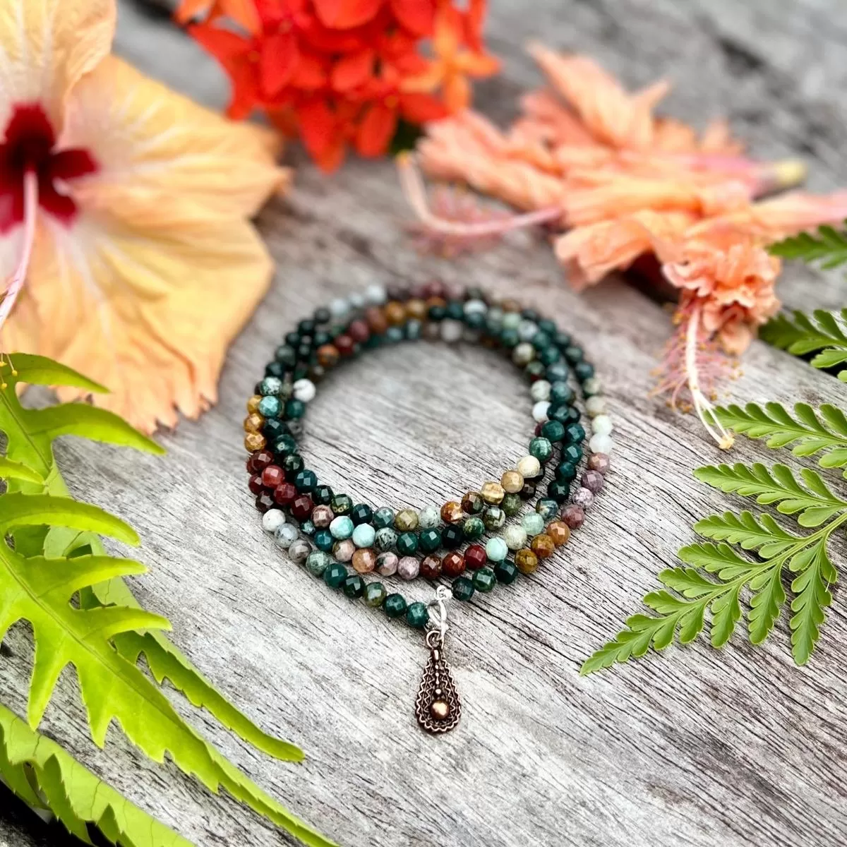 Fearless Courage Bloodstone Wrap Bracelet