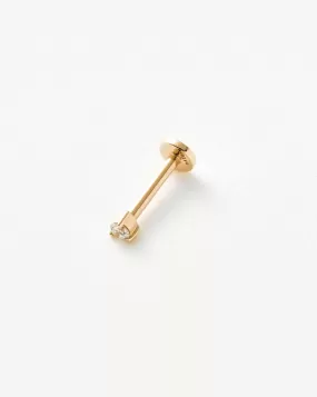 Fine Diamond Single Labret Stud Earring