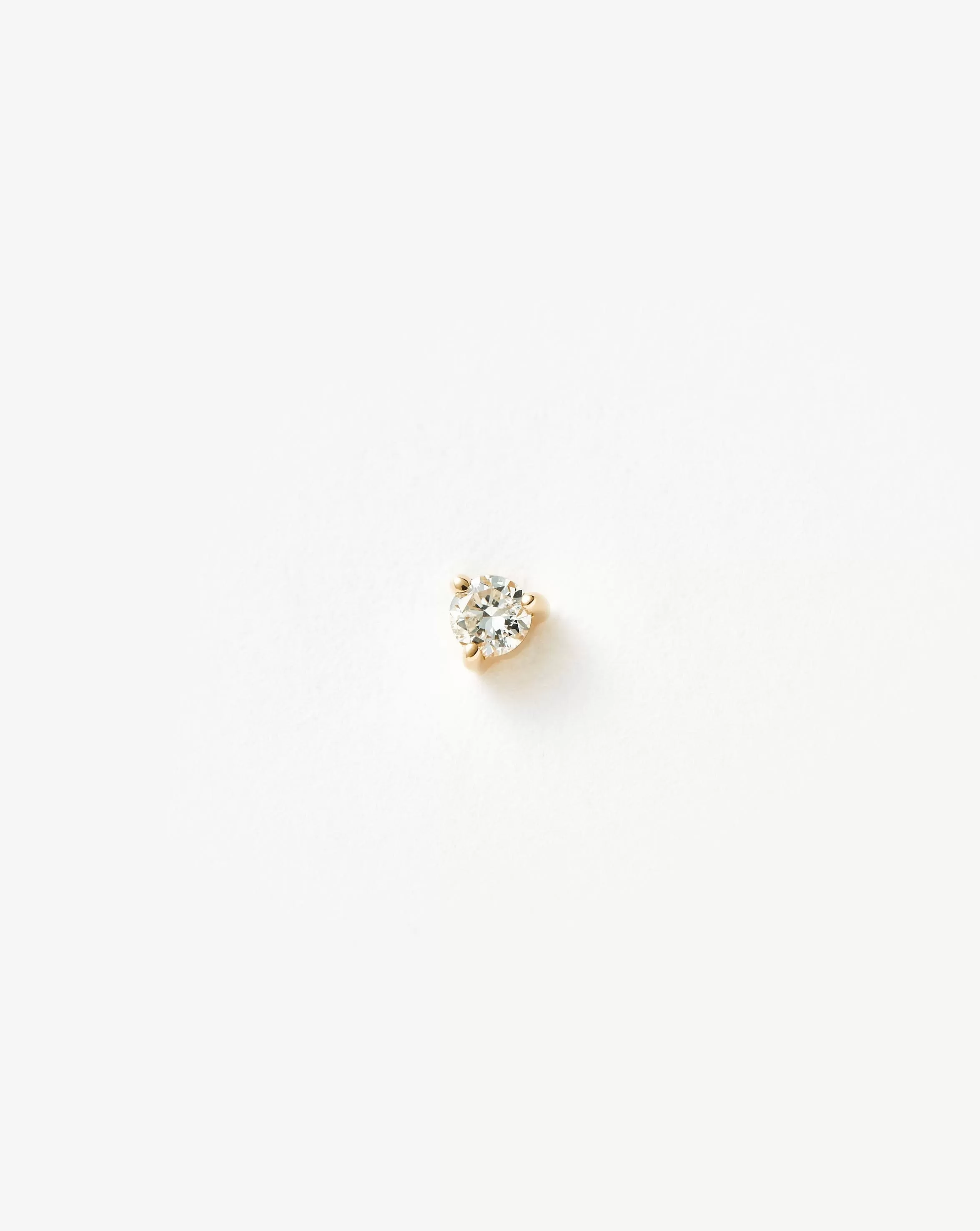 Fine Diamond Single Labret Stud Earring