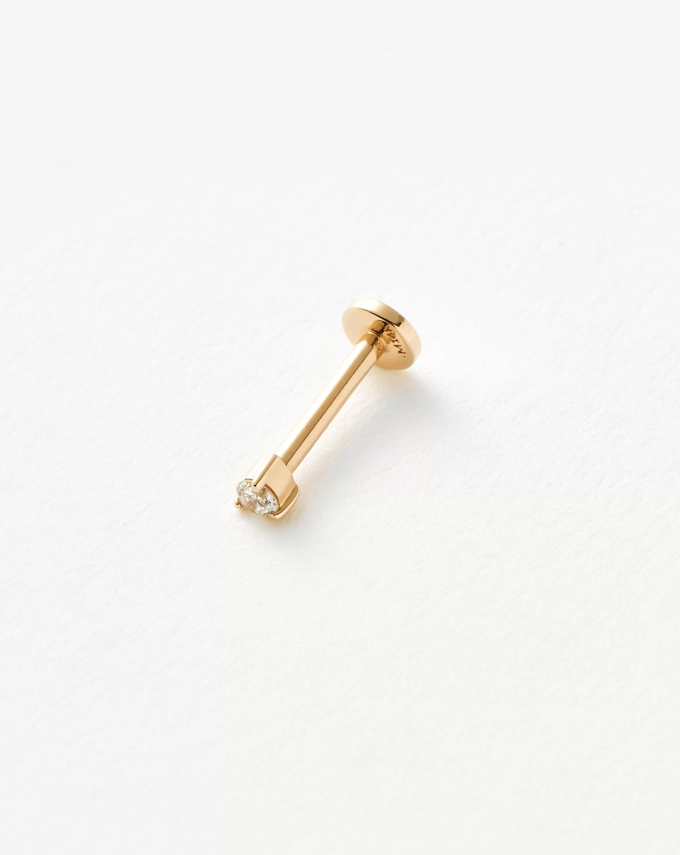 Fine Diamond Single Labret Stud Earring