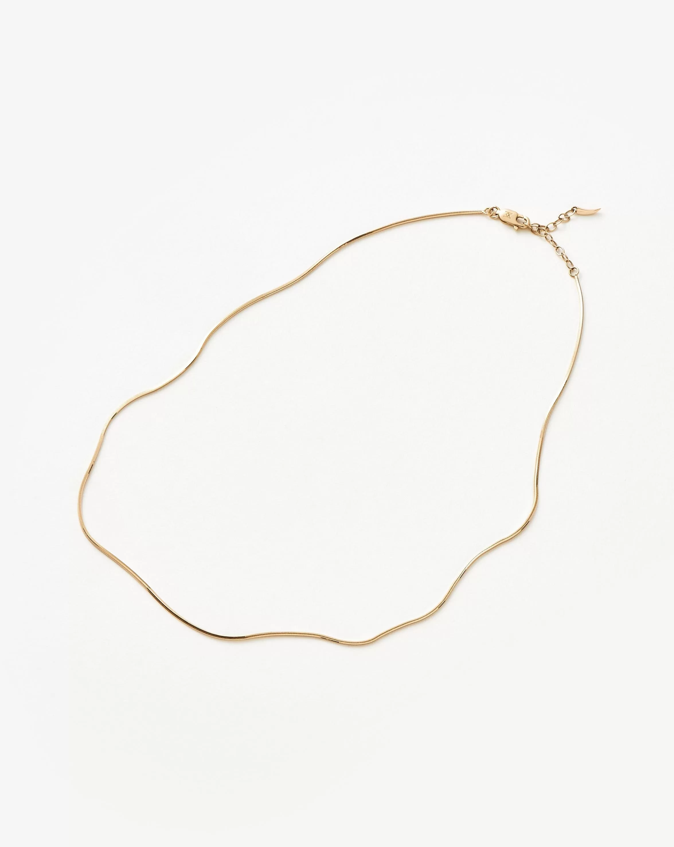 Fine Square Snake Chain Necklace