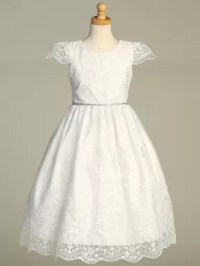 First Communion Gown with Sequins