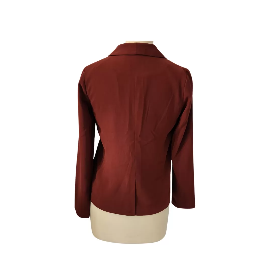 Forever 21 Dull Maroon Open Blazer | Gently Used |