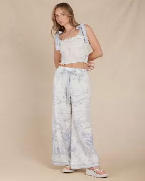 Fresco Linen Drawstring Pant