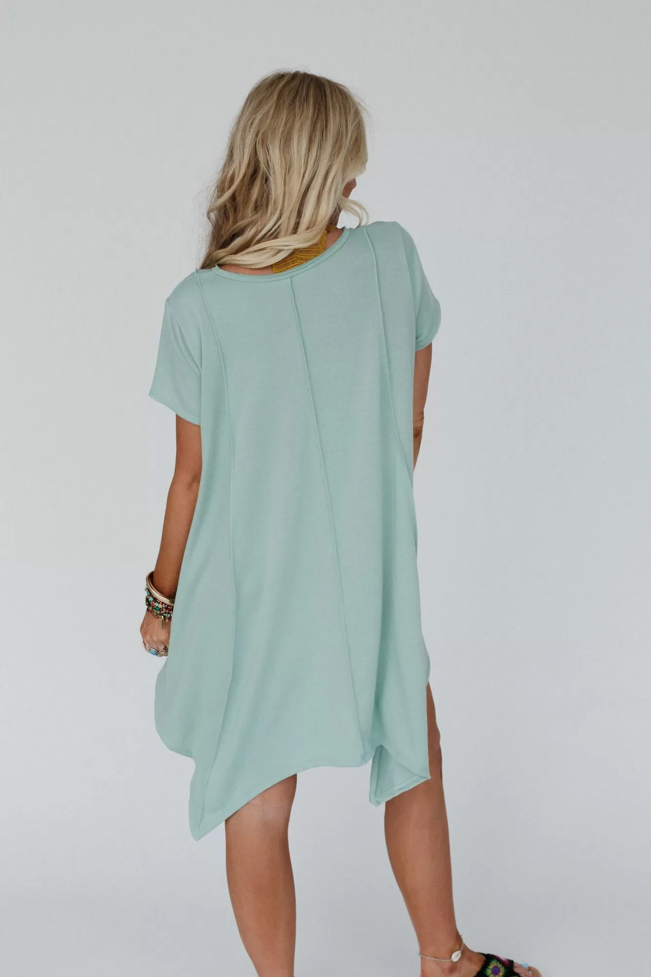 Golden Hour Short Sleeve Dress - Dusty Sage