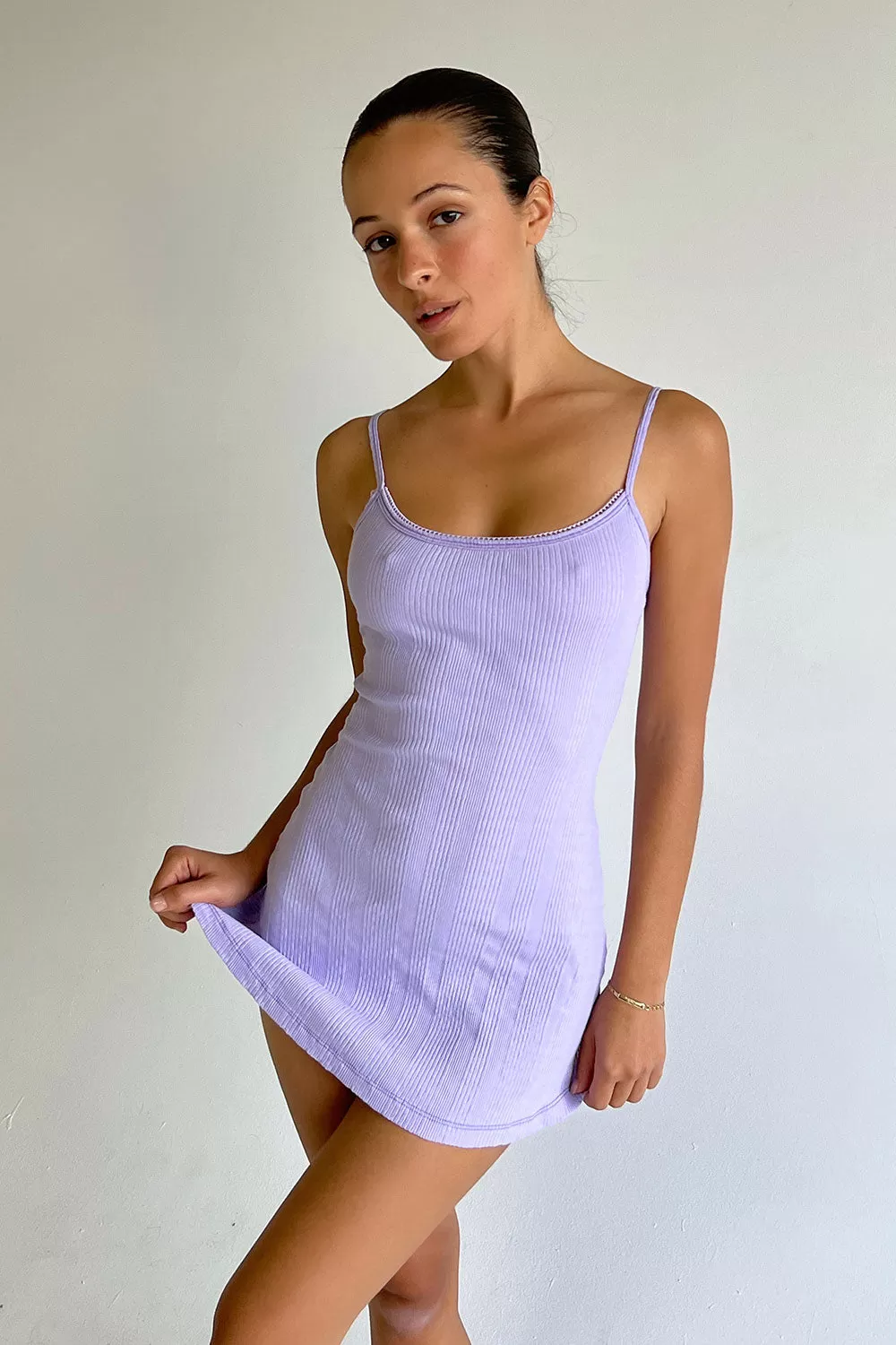 Gwyneth Lounge Mini Dress - Violetta