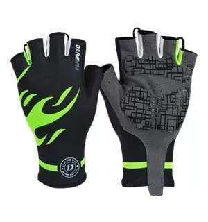 Half Finger Cycling Gloves Gel Pad Shockproof Cycling Gloves Breathable Bike Gloves No Velcro Biking Gloves Road MTB