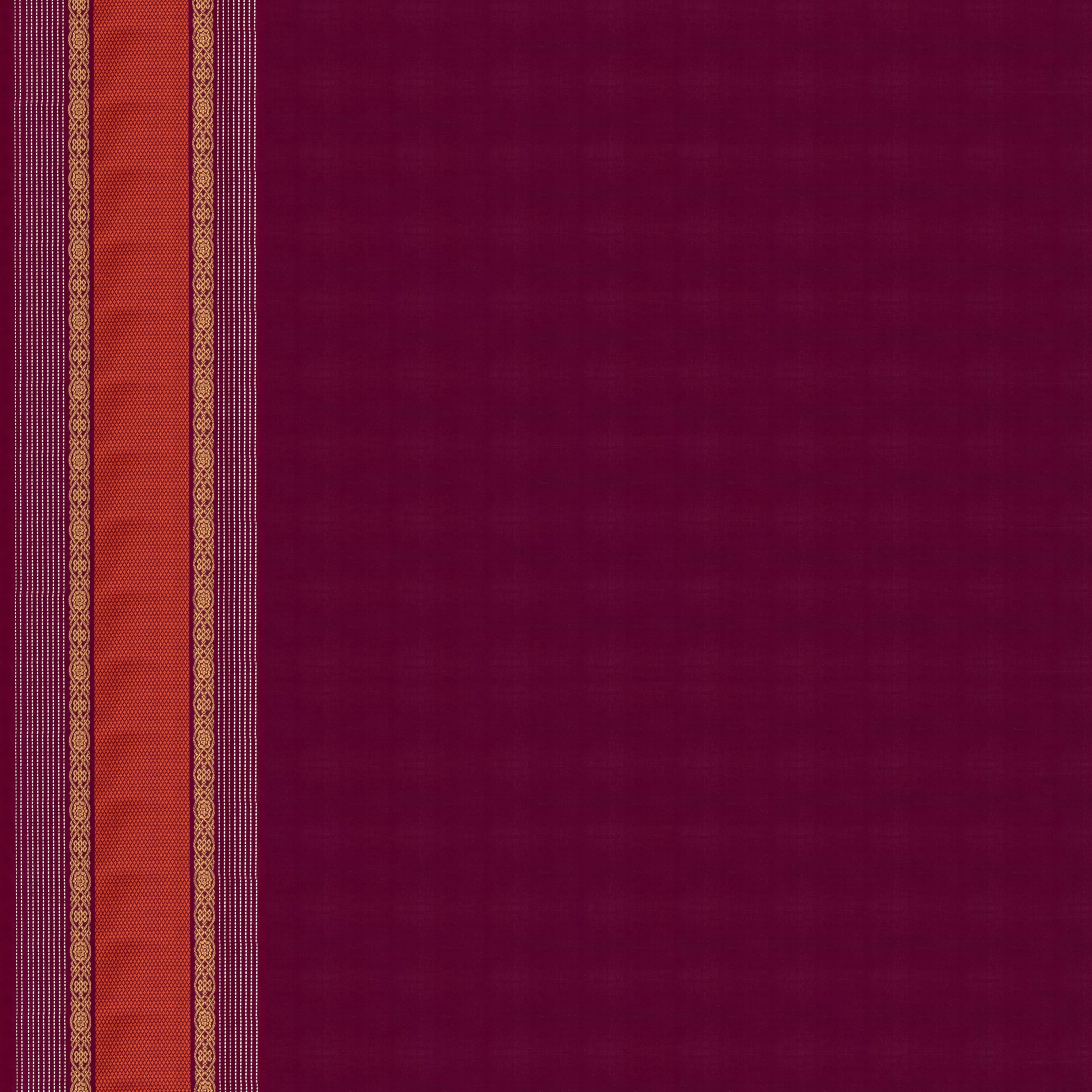 Handwoven Lavender with Maroon Kanjivaram Silk Saree - 2006T009061DSC