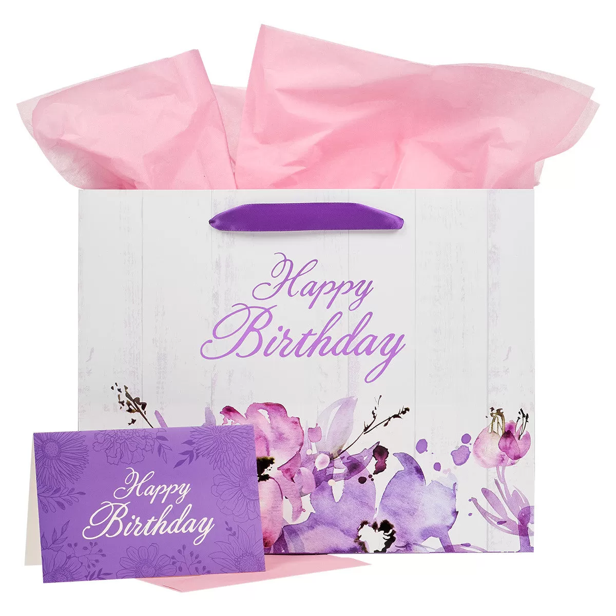 Happy Birthday Large Gift Bag with Card