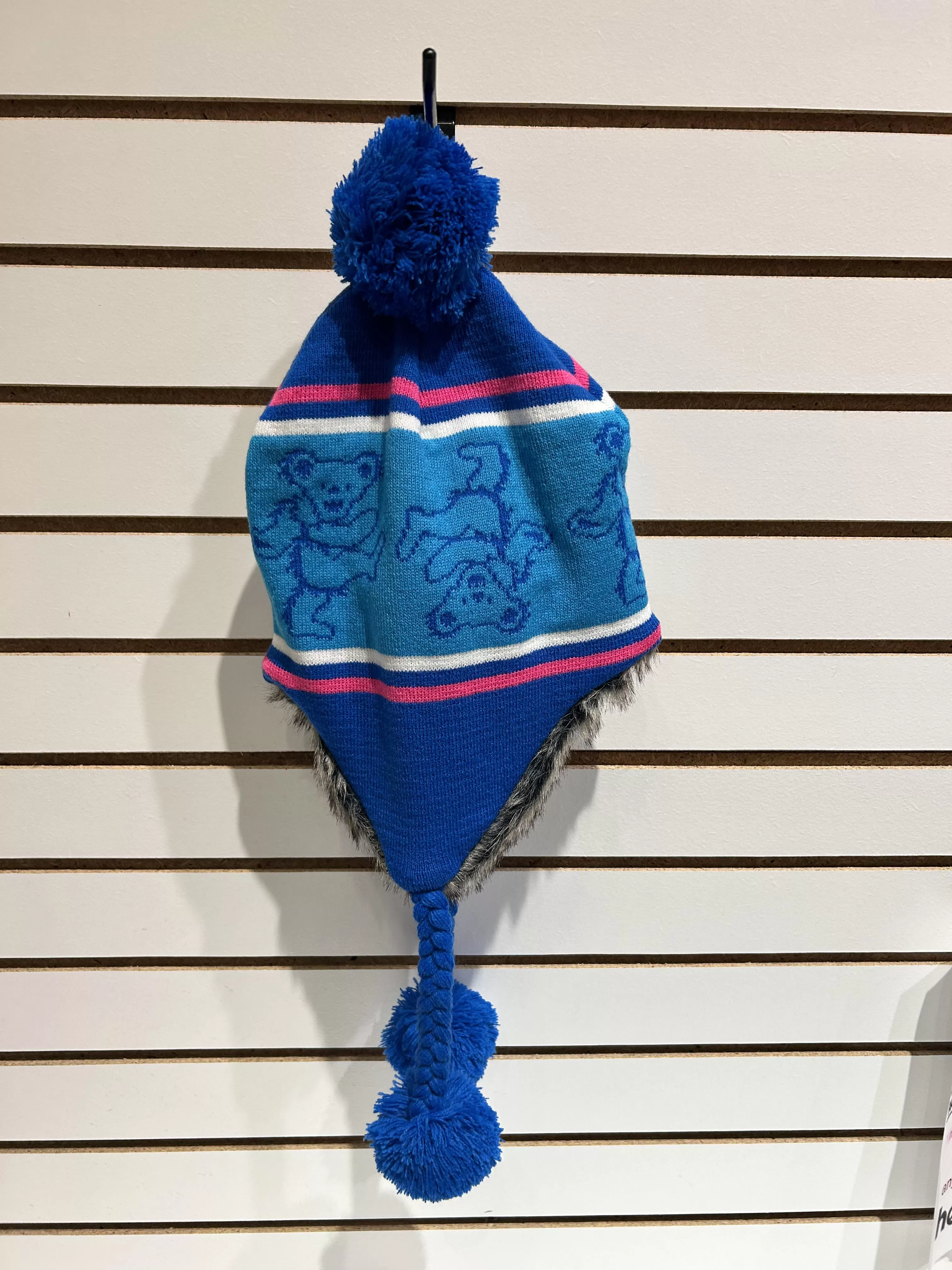 Hat Flap - Grateful Dead Bear - Blue