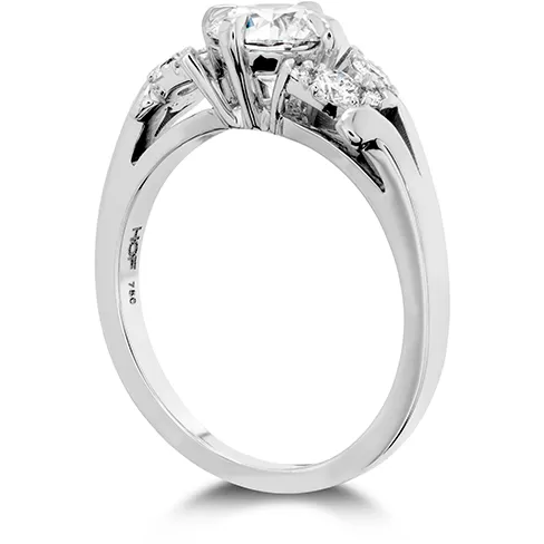 Hearts On Fire Aerial Petal Diamond Engagement Ring