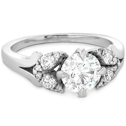 Hearts On Fire Aerial Petal Diamond Engagement Ring