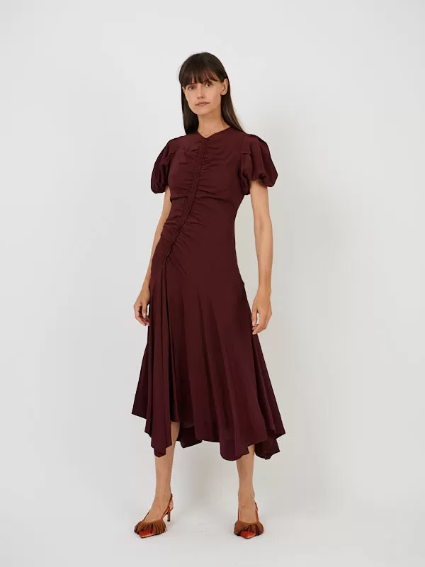 Heleen Dress in Mahogany