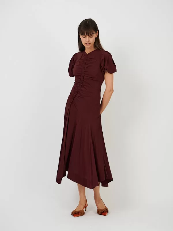 Heleen Dress in Mahogany