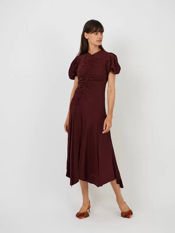 Heleen Dress in Mahogany