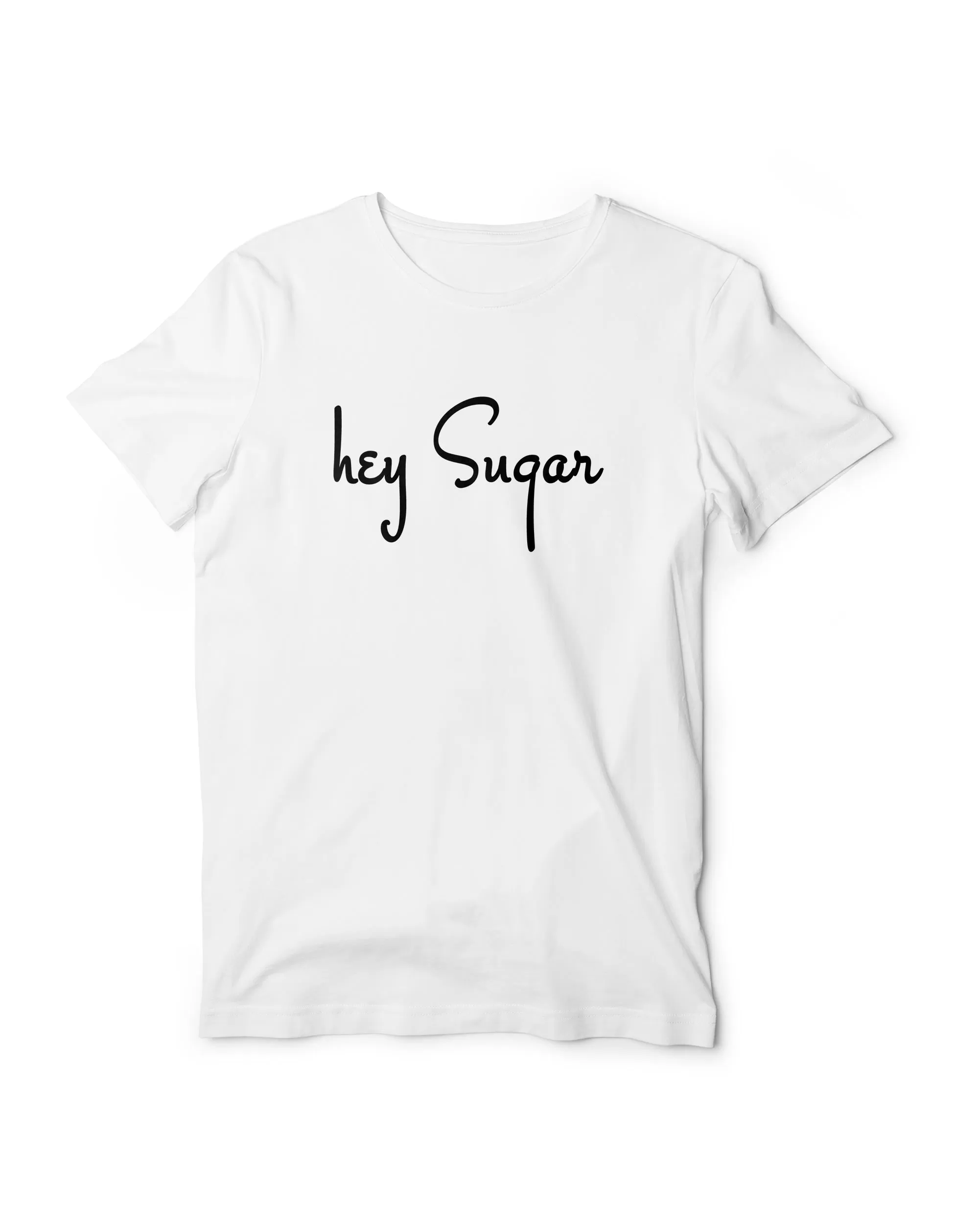 Hey Sugar - Digital Graphics Basic T-shirt White