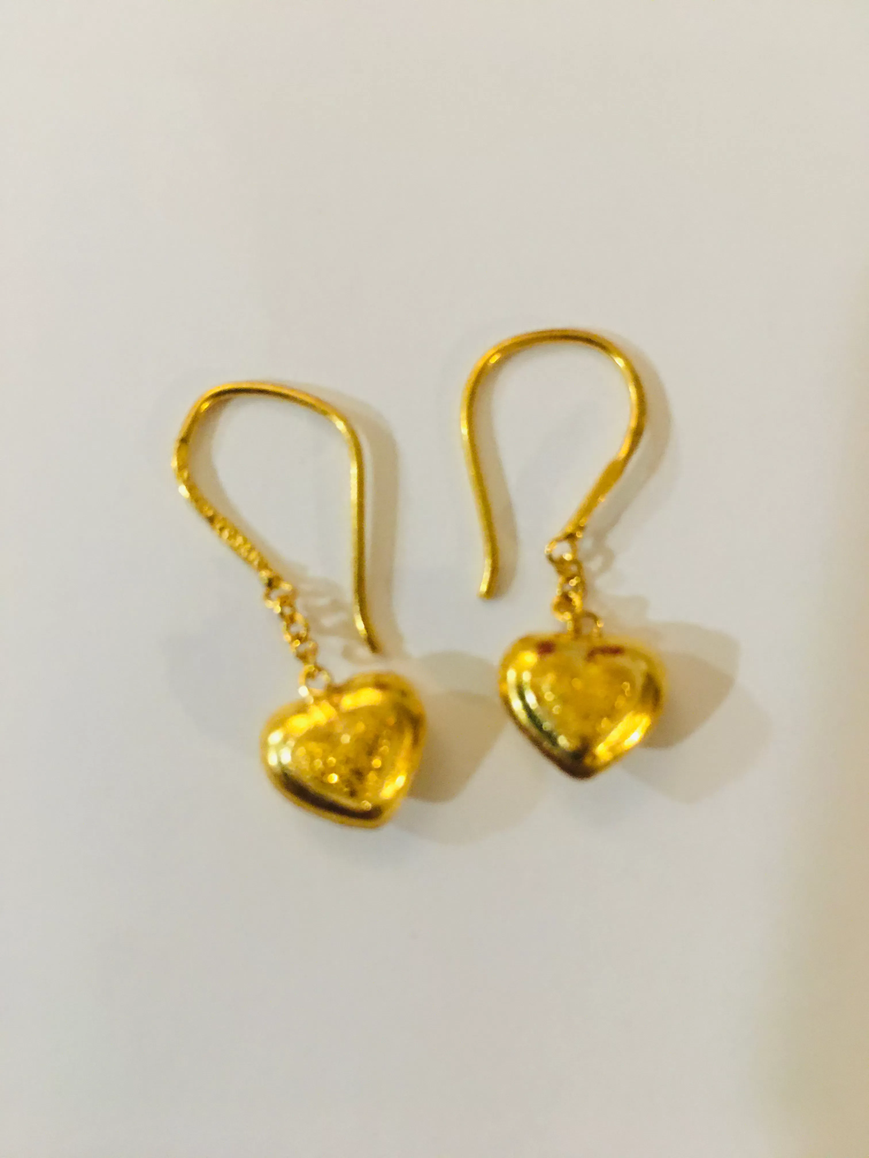 Item no. SP1014 Bangkok Solid Gold New hook Earrings 2grams