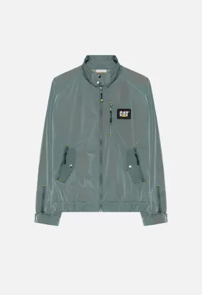 JE X CAT Iridescent Harrington Jacket / Grey