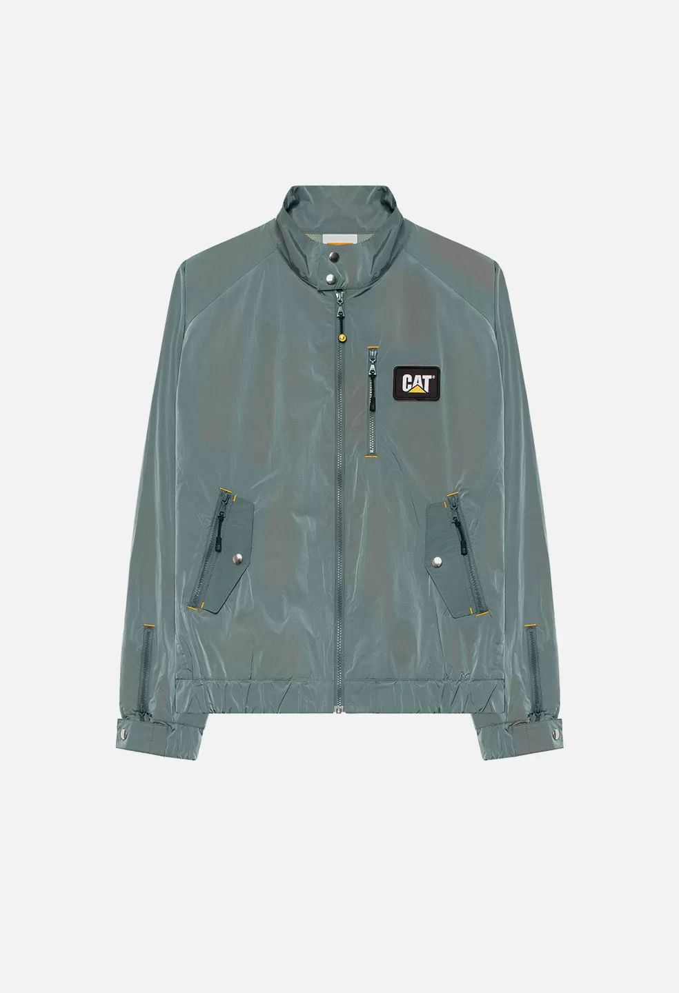 JE X CAT Iridescent Harrington Jacket / Grey