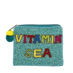 LA CHIC DESIGNS | Vitamin Sea Beaded Coin Pouch