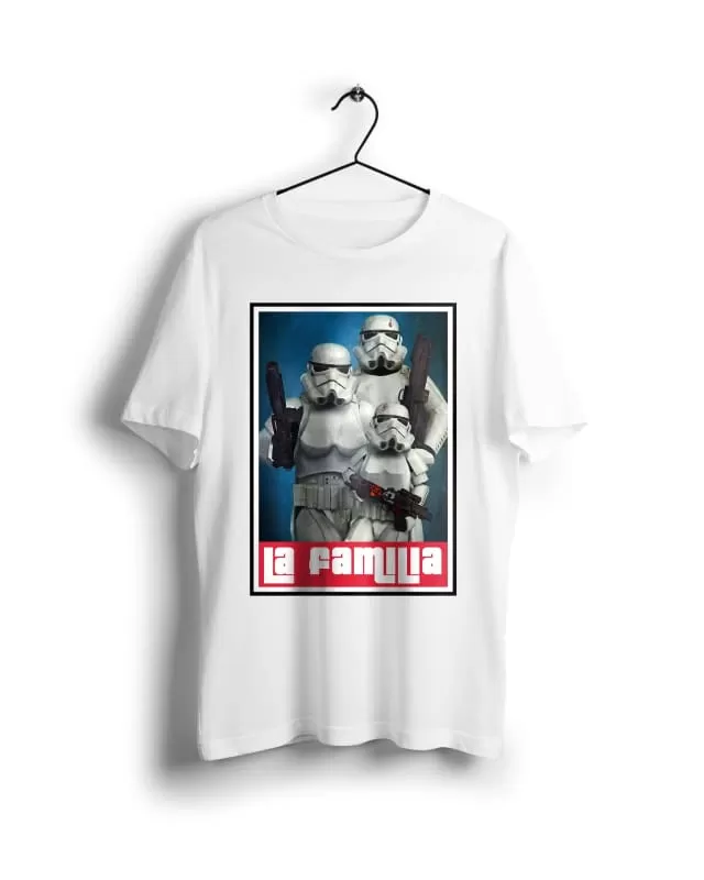 La Familia Star Wars - Digital Graphics Basic T-shirt White