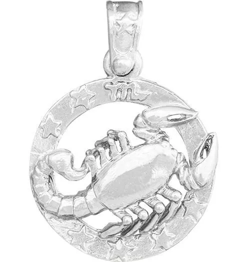 Large Scorpio Zodiac Charm