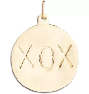 Large XOX Disk Charm