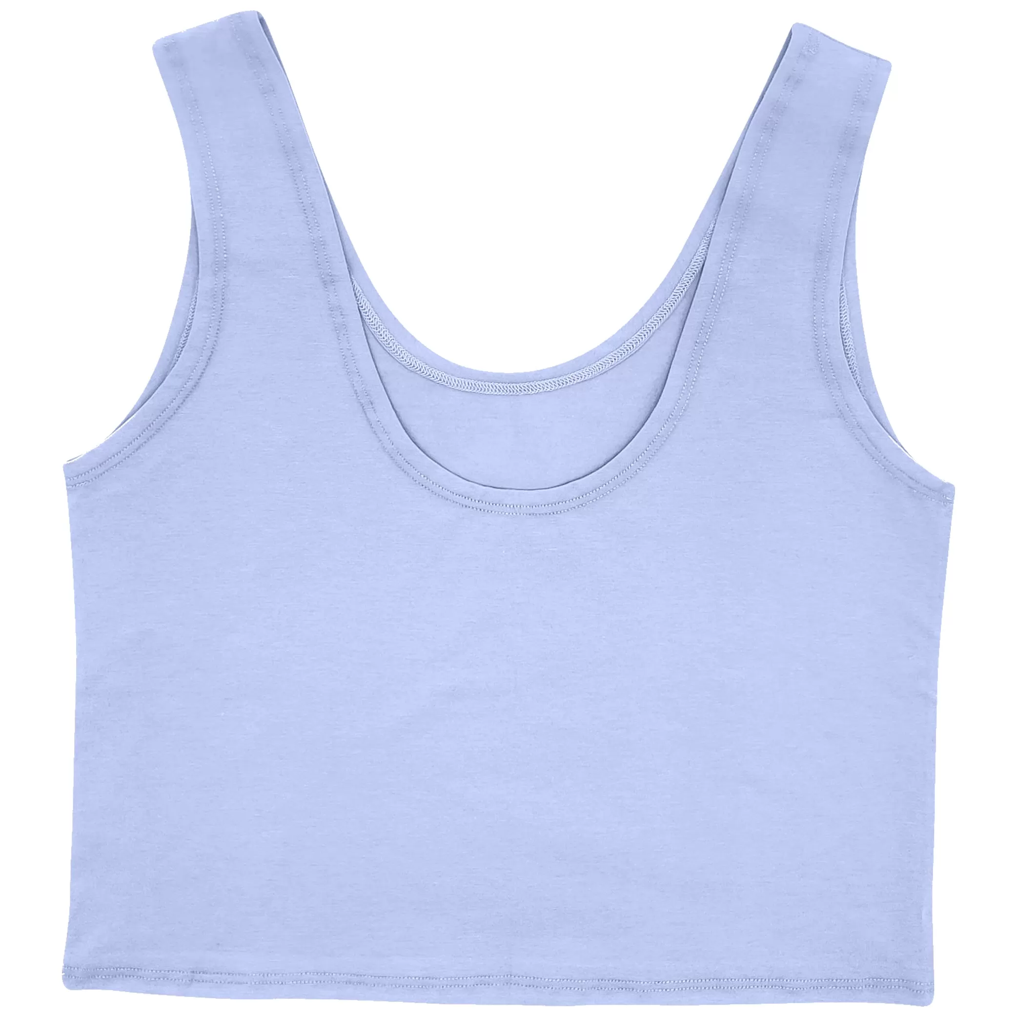 Lavender Organic Cotton Cropped Tank Top