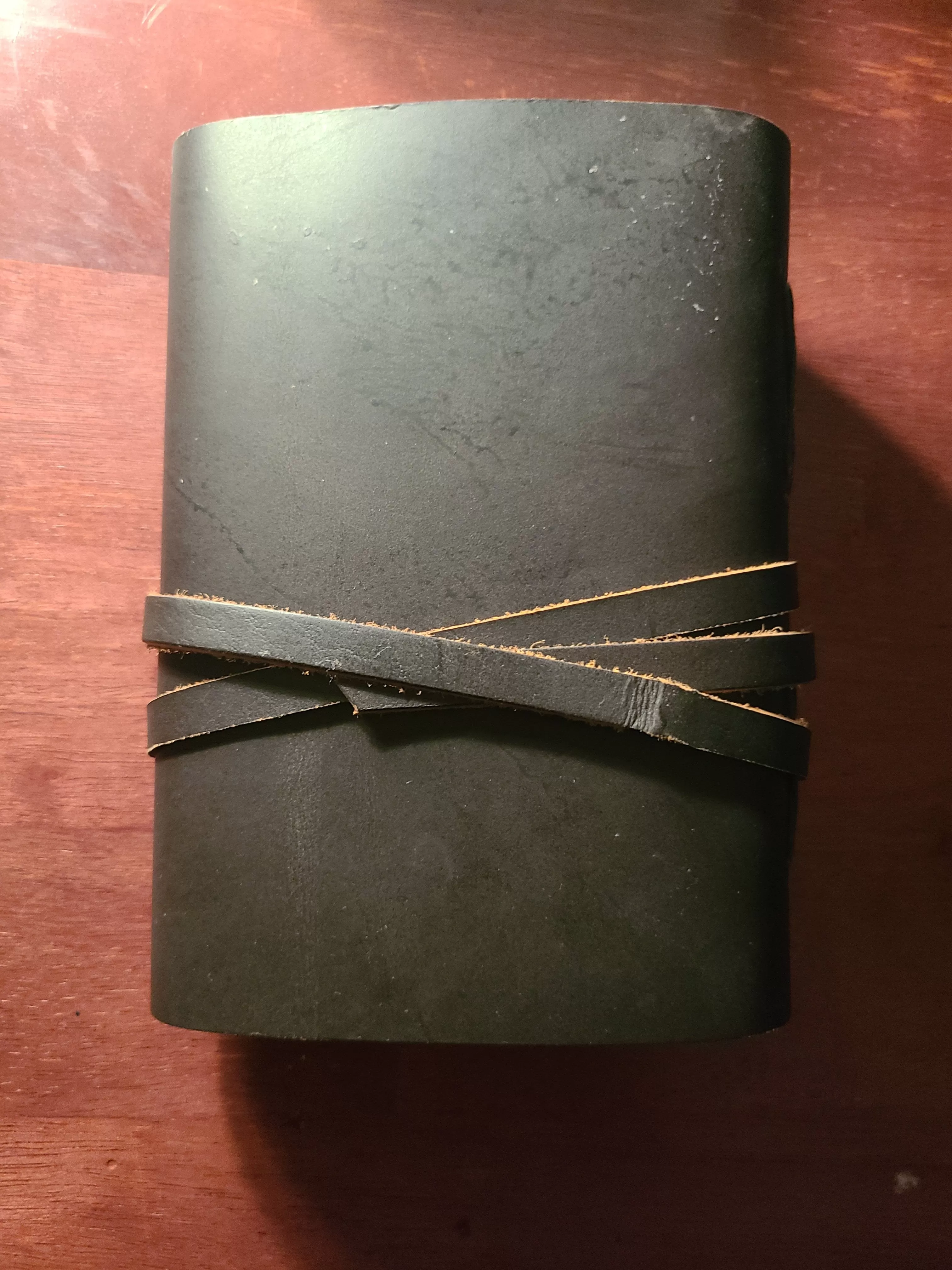 Leather Writing Journal With Leather Strap Closure