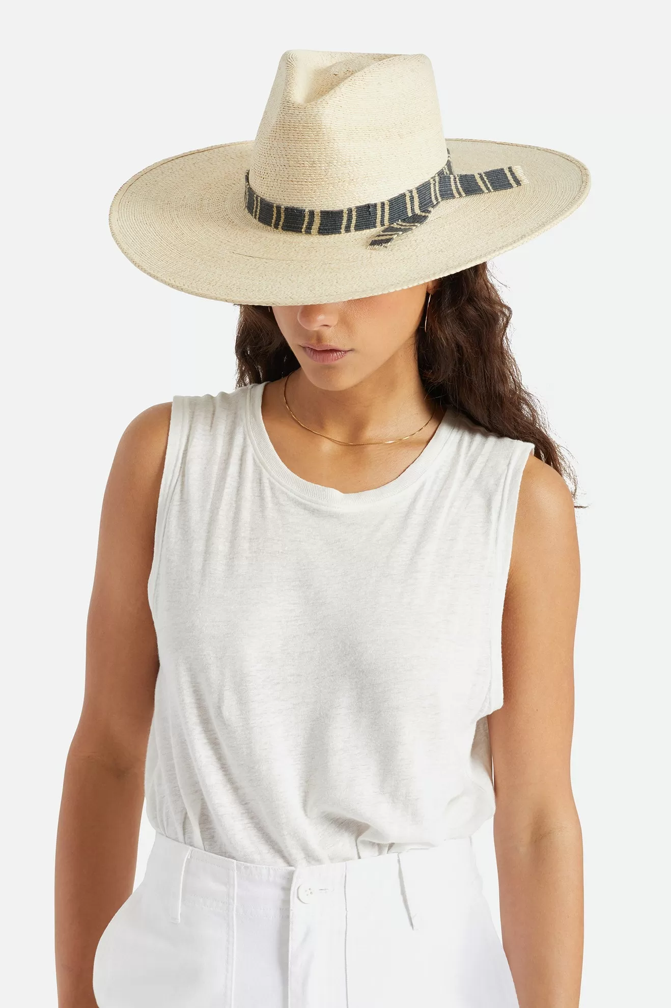 Leigh Straw Fedora - Natural