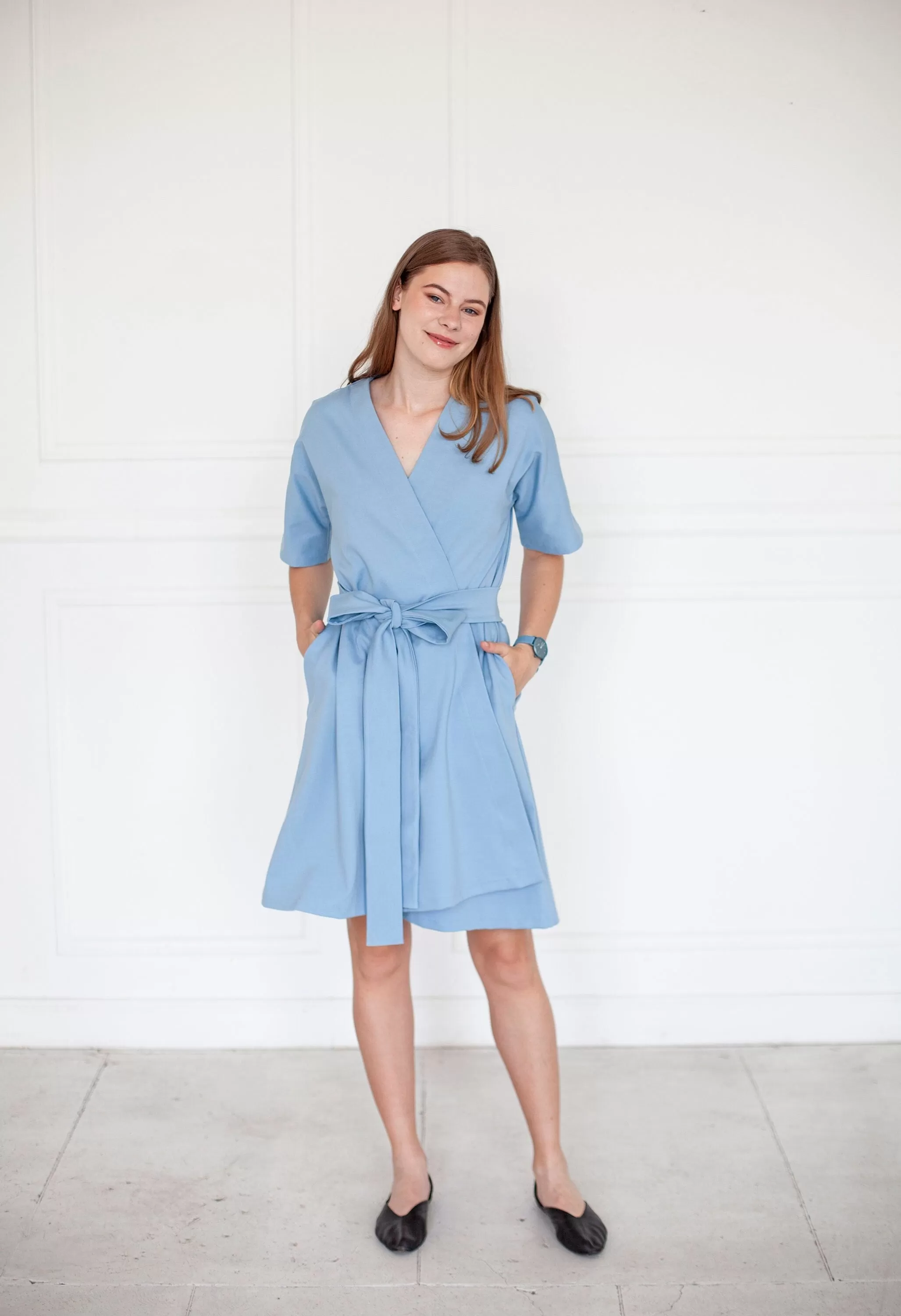 LeMuse SUMMER MARINE dress, Sky blue, L