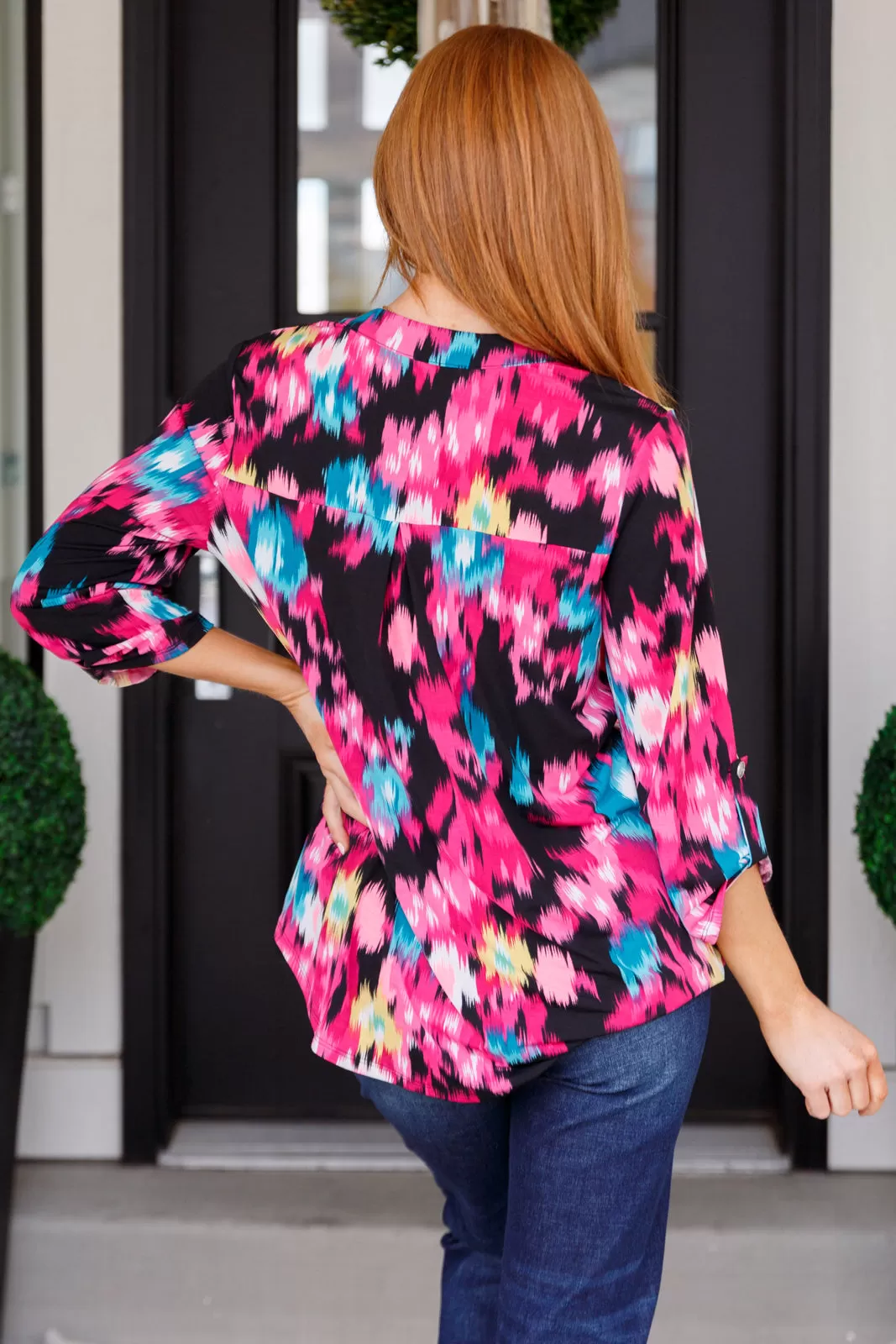 Lovely Little Lizzy Top in Painted Floral