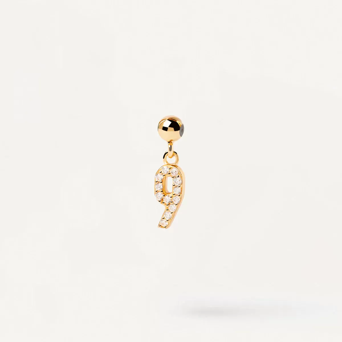 Lucky Number Pendant in 14k Gold over Sterling Silver