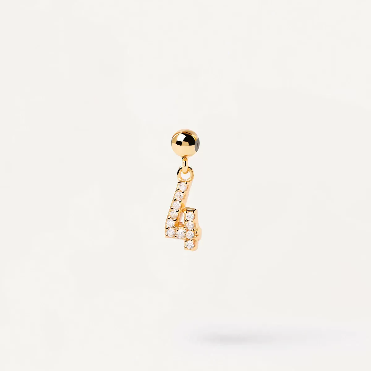 Lucky Number Pendant in 14k Gold over Sterling Silver